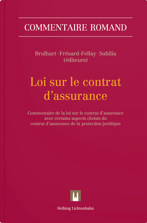 Parution du commentaire de la loi fédérale sur le contrat d&rsquo;assurance privée (LCA)